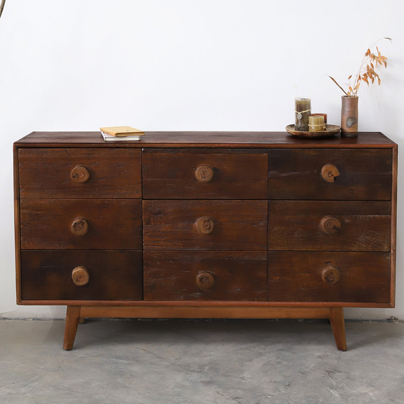 American-style retro light luxury sideboard