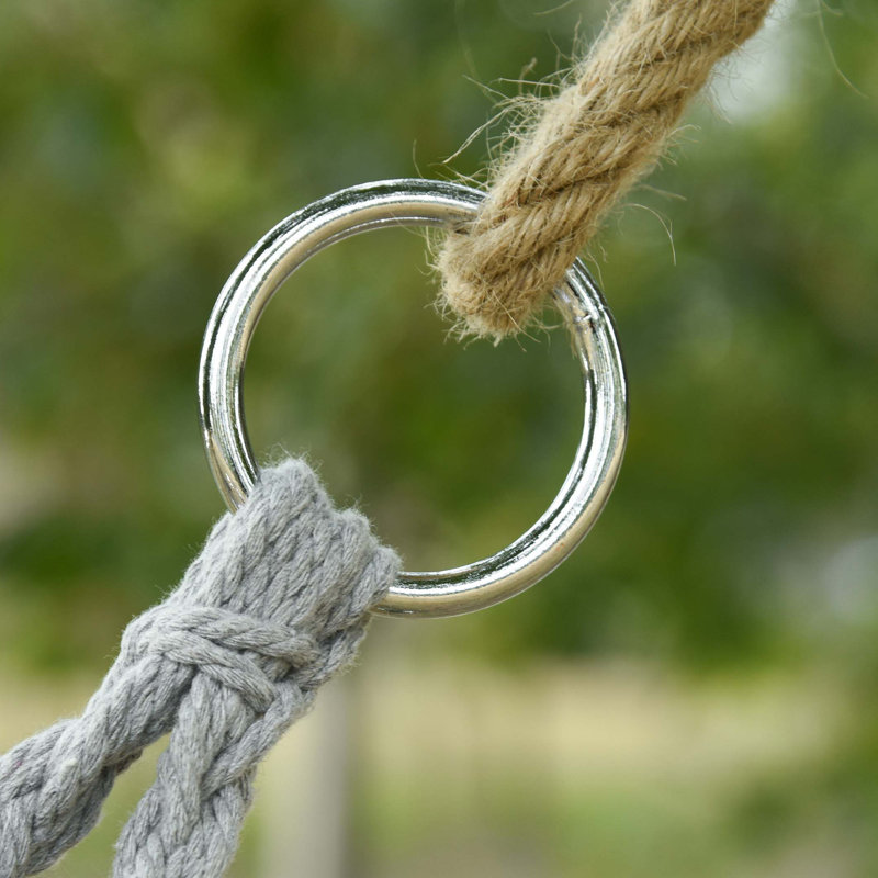 Balancelle en macramé pour 2 personnes Outsunny, Gris
