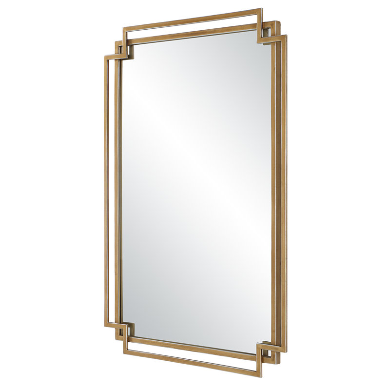 Willa Arlo Interiors Whipe Rectangle Metal Wall Mirror & Reviews | Wayfair