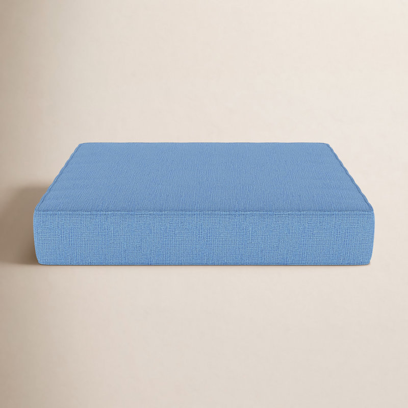 Sunbrella® Outdoor Ottoman Cushion, 3.5" H x 23.5" W x 20.5" D, Sunbrella® Cast Shale