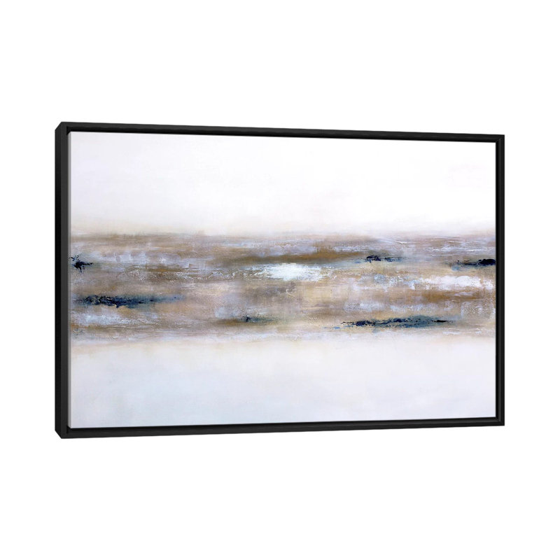 «Earthly Textures», reproduction sur toile, H 18 po x l 26 po x P 1,5 po, Toile avec cadre noir, Pas de tapis