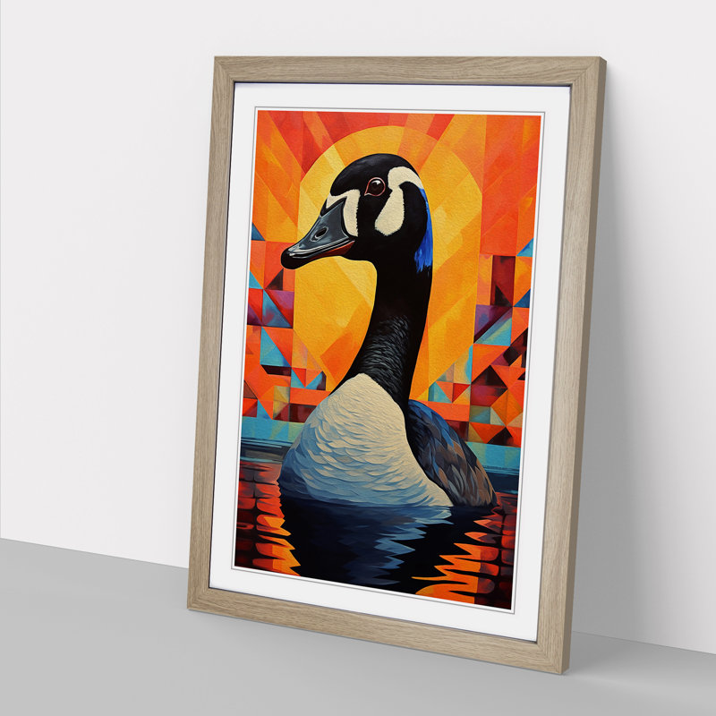 Goose Constructivism Art - Framed Print, 34cm H x 25cm W x 2cm D