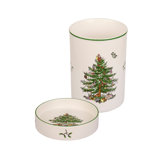 Spode Christmas Tree 2Pc Wine Chiller & Coaster Set