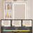 Modern Dressing Table with LED-lit Mirror and Hidden Storage