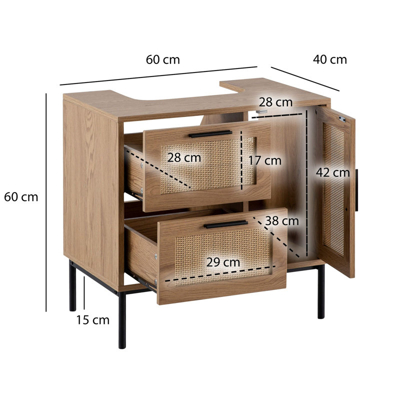 60cm Bathroom Vanity Base Only