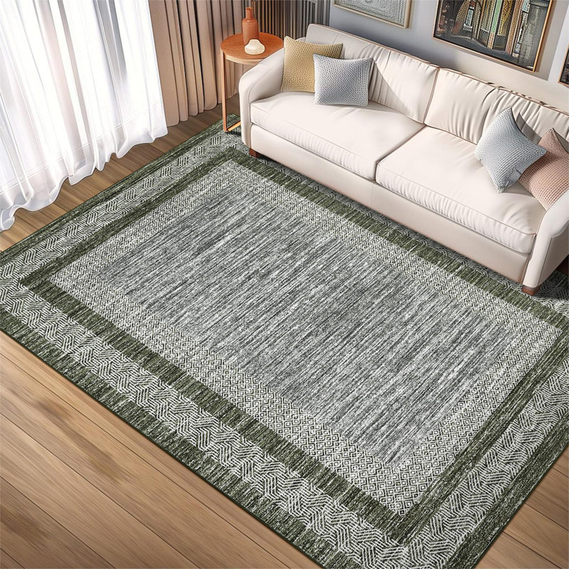 Area Rug, Green, Rectangle 160 x 230 cm