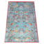 Modern Blue Bird Machine Washable Area Rug with Built-in Padding & Non-Slip Backing-392039676