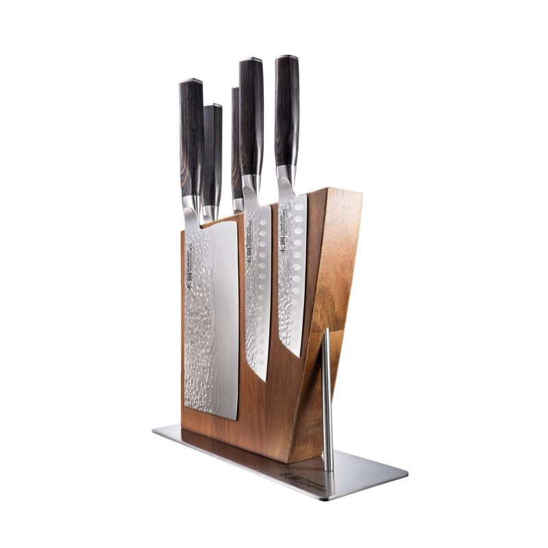 Cuisine::pro® Damashiro EMPEROR® 6-Piece Nanashi Knife Block