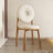 Modern Beige Solid back side Chair(Set of 2)