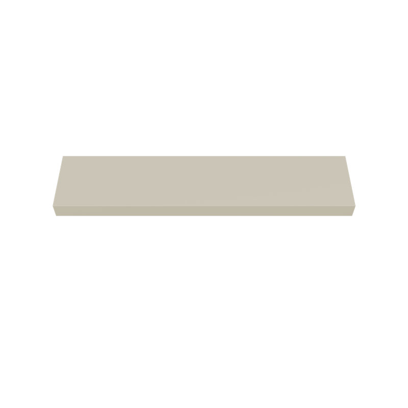 Painted Wood Floating Shelf, Beige