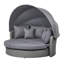 Aarju 195cm Wide Wicker Patio Daybed with Cushions-49628674