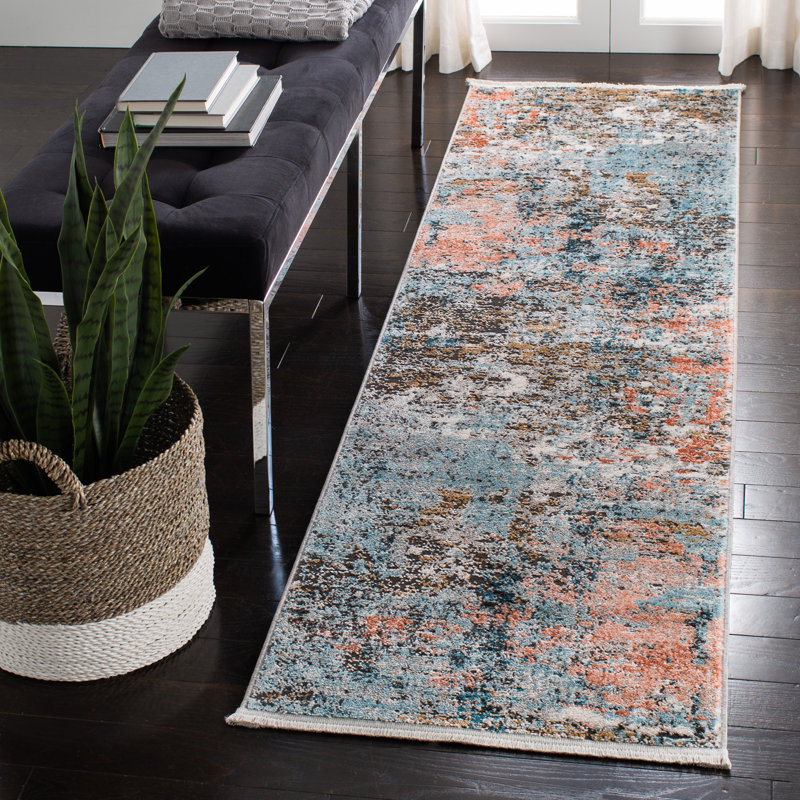 Jacinto Abstract Hand Woven Area Rug, Runner 66 x 244 cm