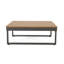 Mobilier de patio gris foncé avec accessoires en aluminium et éléments en faux bois