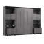 Lit escamotable Asay et 2 armoires de rangement avec tablettes coulissantes-55325697-55325696