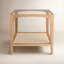 Broderick Glass End Table with Storage