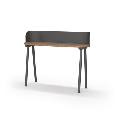 Eta Oval Solid Wood Base Writing Desk