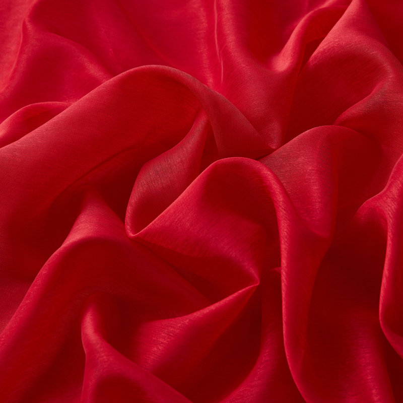 Carmille Semi-Sheer Grommet Curtain Panels, 54" W x 84" L, Red