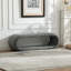 Banc rembourré en métal avec conception robuste en chenille pour une utilisation polyvalente à la maison sans assemblage requis-128632928