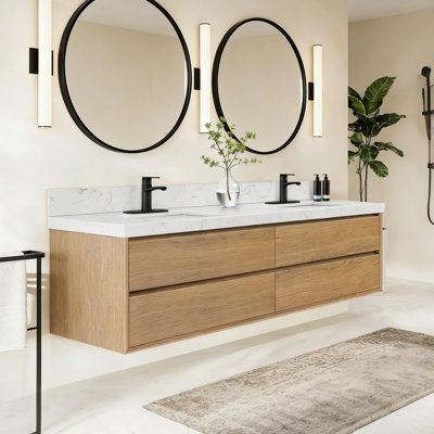 Meuble-lavabo mural moderne