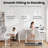 63” L-Shaped Electric Standing Desk, Ergonomic Corner Height Adjustable Desk with Drawers, Sit-Stand Computer Table with Storage for Home & Office-383400407