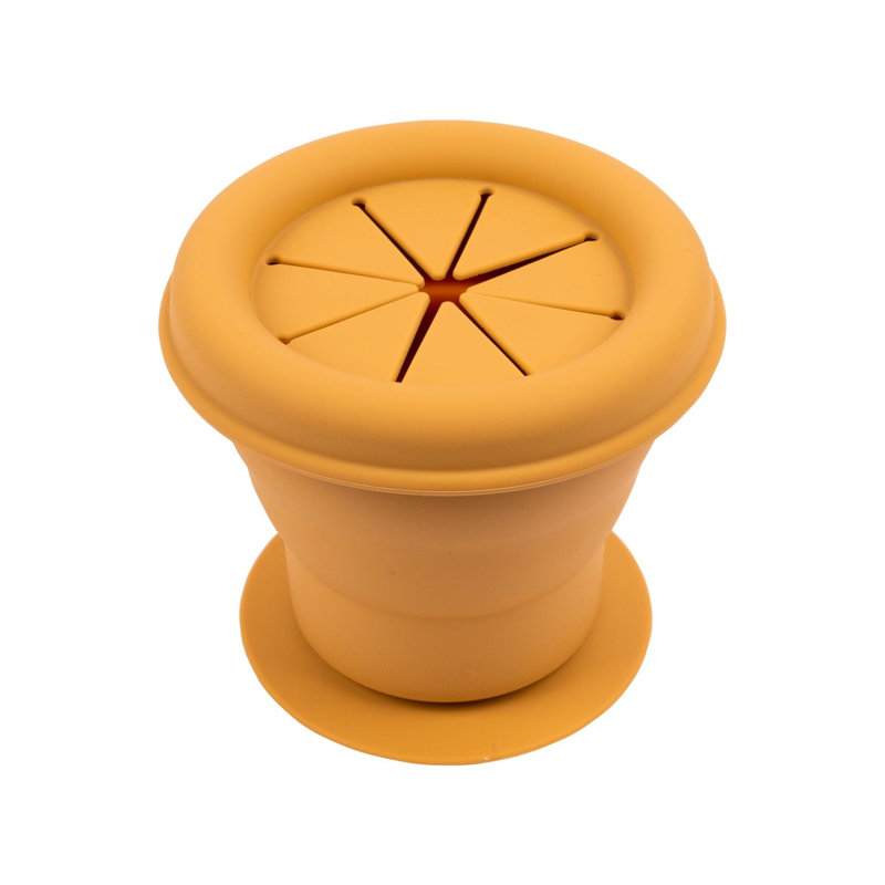 Tiny Dining - Baby Silicone Suction Snack Pot - 330ml, Yellow
