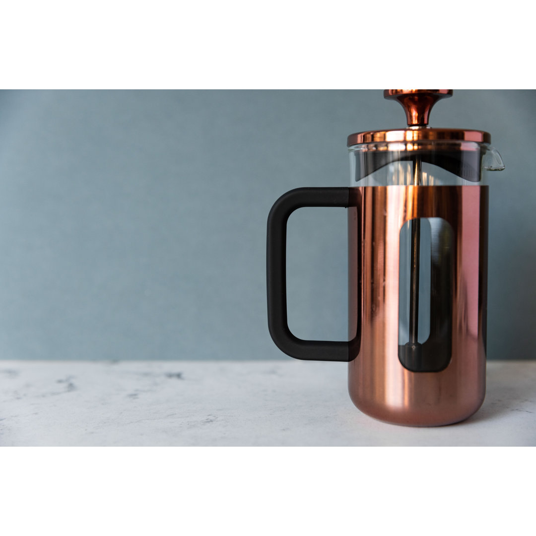La Cafetiere Pisa Cafetiere - Glass with Stainless Steel Frame - Yellow - 8 Cup - 1L - Image 4