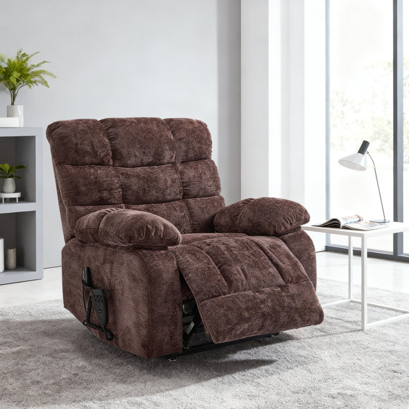 Lift Recliner Chair Heat Massage Dual Motor Infinite Position Up To 350 Lbs Large Electric Power Lift Recliners With Power-remote