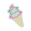  | Enseigne néon Ice Cream Cone | Fabriqué avec un tube néon flexible durable qui émet un éclairage uniforme et lumineux pendant plus de 50 000 heures sans scintillement ni gradation | 23 x 16 | Rouge, vert, rose, jaune
