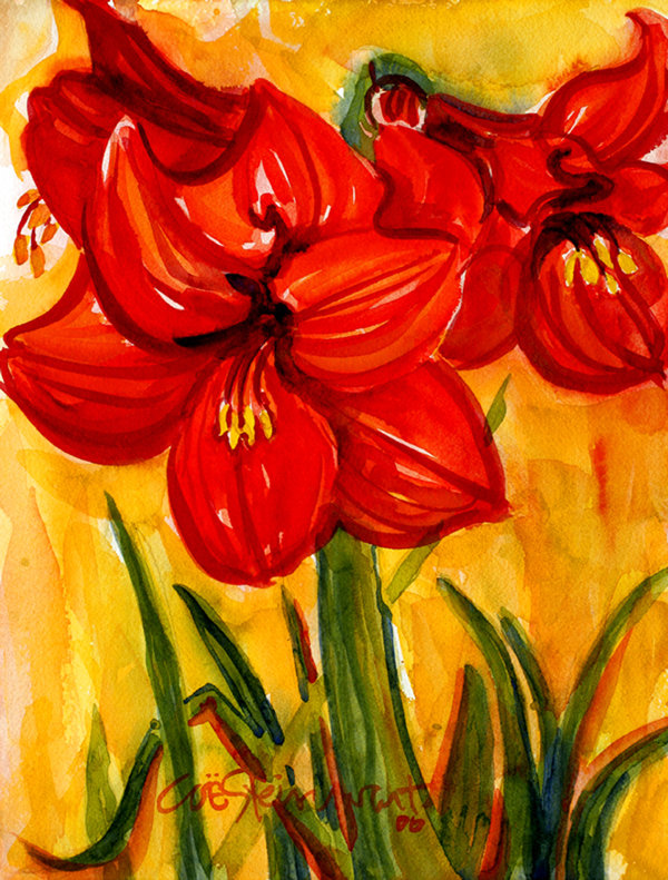 Drapeau de jardin à 2 côtés amaryllis