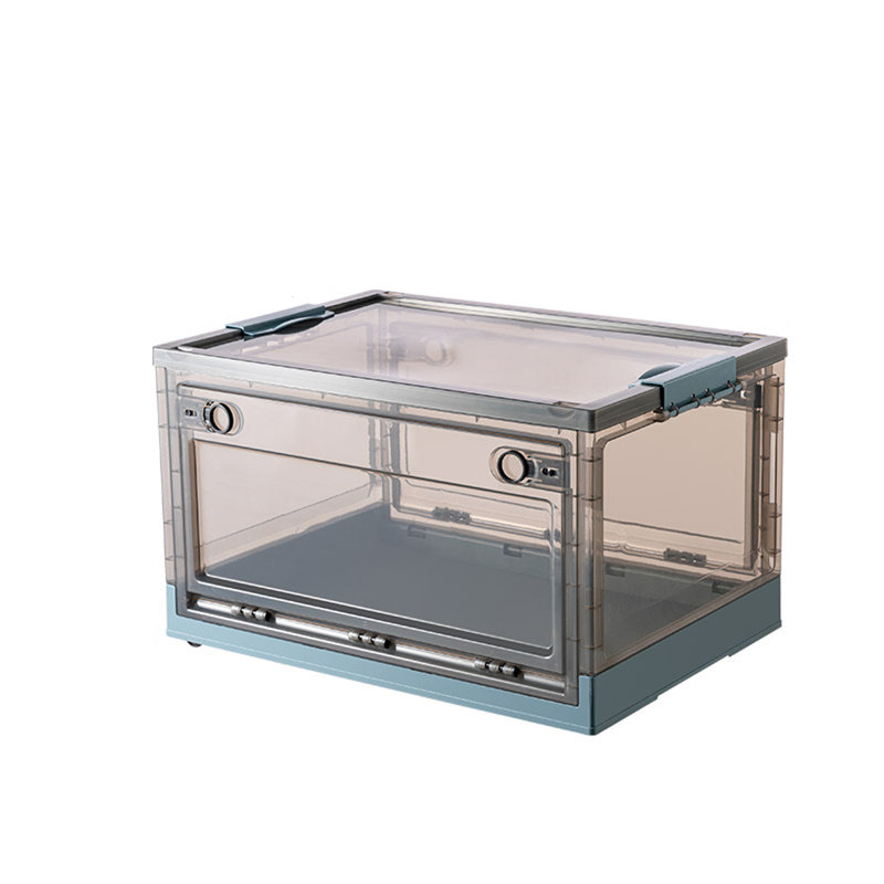 Contenant de rangement empilable ColorSize, Bleu, H 14,5 po x l 26,5 po x P 18,5 po