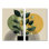 «Green and Black Bohemian Minimalist Geometric Plant - Botanicals Wall Art Decor», impression sur toile botanique verte 2 pièces
