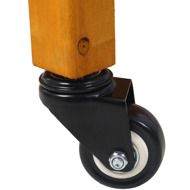 Jardinière mobile surélevée en bois pour un jardinage réussi : avec des roues verrouillables, une tablette de rangement et des trous de drainage efficaces. Jardinière surélevée pour herbes aromatiques avec des matériaux de qualité.
