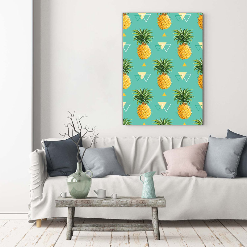 Pineapples - Wrapped Canvas Print