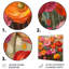 Rose, orange, renoncule, été, pré II - renoncule, art mural-1305339561-1305339558