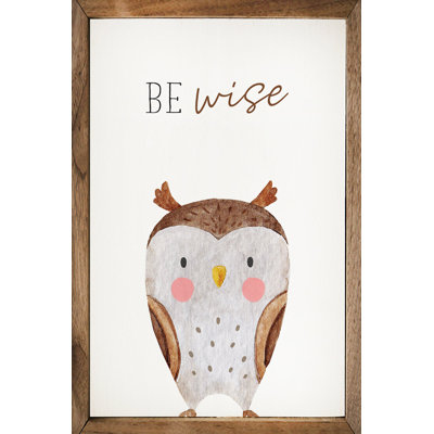 Be Wise Owl - blanc