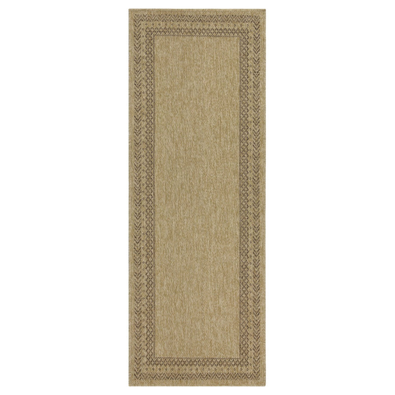 Earth Jute/Mocha Indoor/Outdoor Area Rug, Runner 2'7" x 7'3"