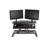 West Wick Adjustable Height Foldable Steel Standing Desk Converter-190491239