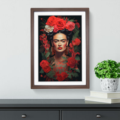 Frida Kahlo Digital - Framed Print