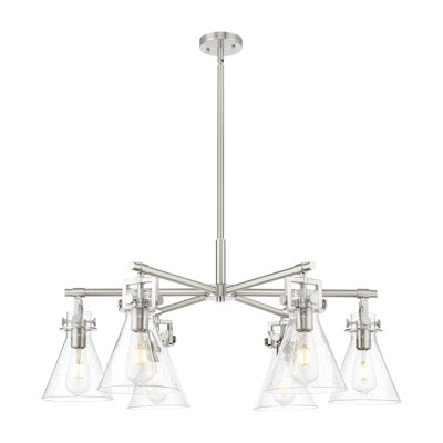 Lustre suspendu 6 lumières Newton Cone