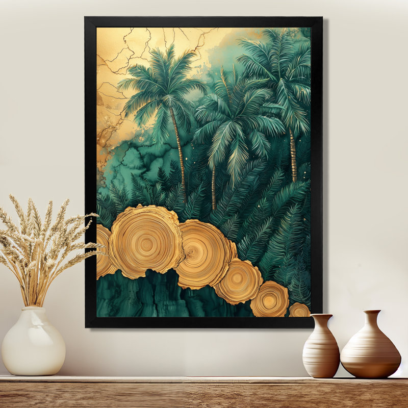 Clodfelter - Art mural floral, Impression d'un seul cadre photo, Noir, noir, noir, noir, H 20 po x l 12 po