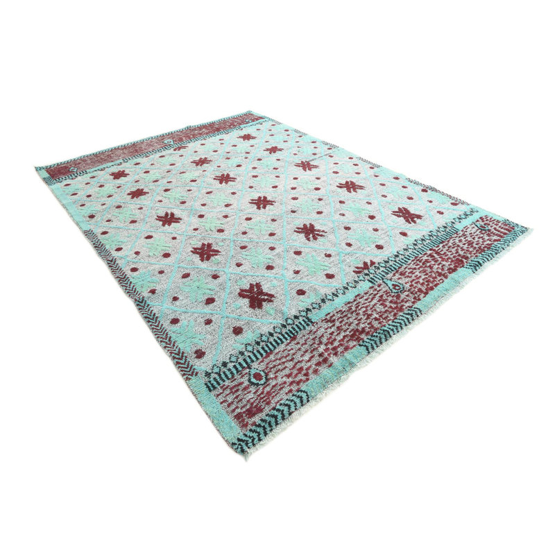 Tapis sarcelle 9 x 11 Iniguez