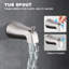 Pomme de douche à pluie et bec de baignoire 6 po, garniture de baignoire et douche à poignée simple-99191074