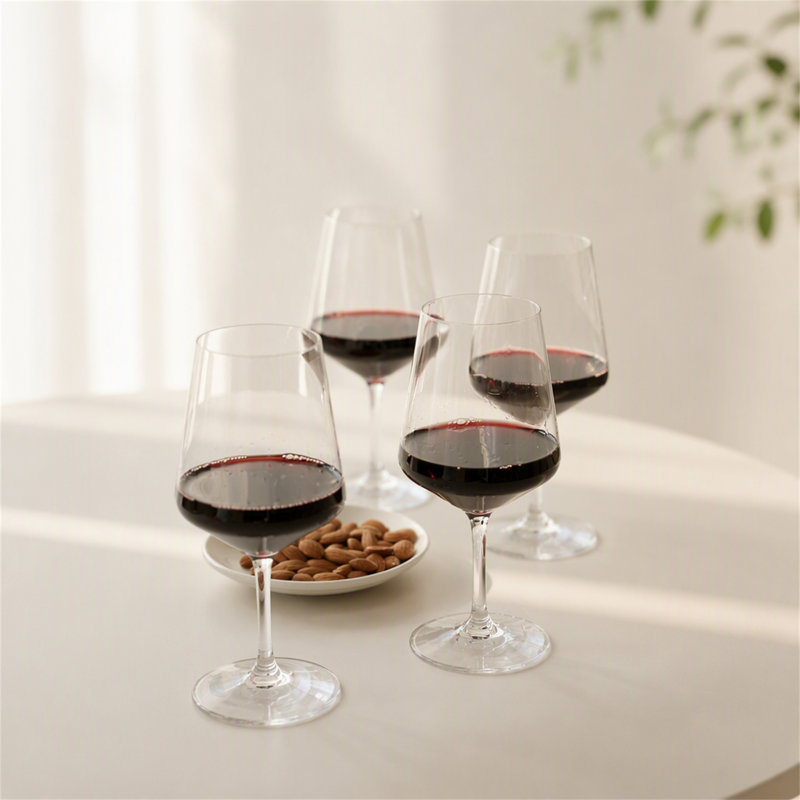 Ensemble de 4 verres à vin en plastique (18 oz)
