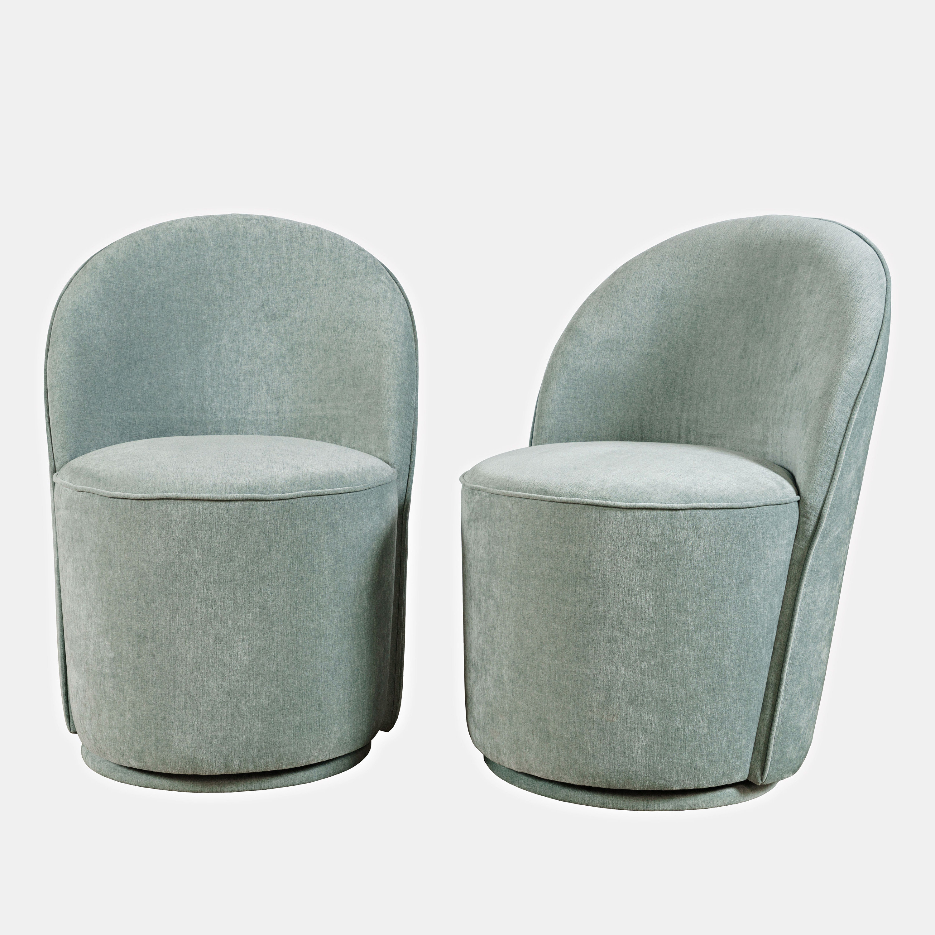 Upholstered swivel dining online chairs