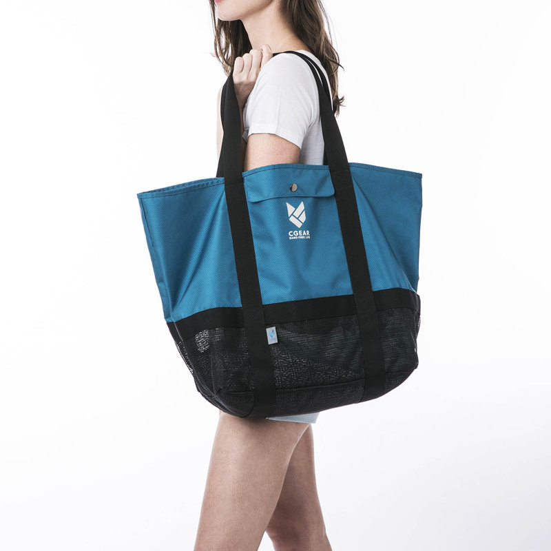 Sac fourre-tout de plage transparent sans sable CGear - léger, Bleu, H 26 po x l 16,4 po x P 9,4 po
