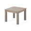 Table d'appoint en bois, gris - minimaliste avec lattes, plateau de table à lattes 20,25 po x 15 po 20,25 15,43 po