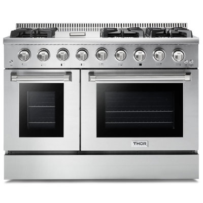 Professional 48" Freestanding Gas Range with Griddle