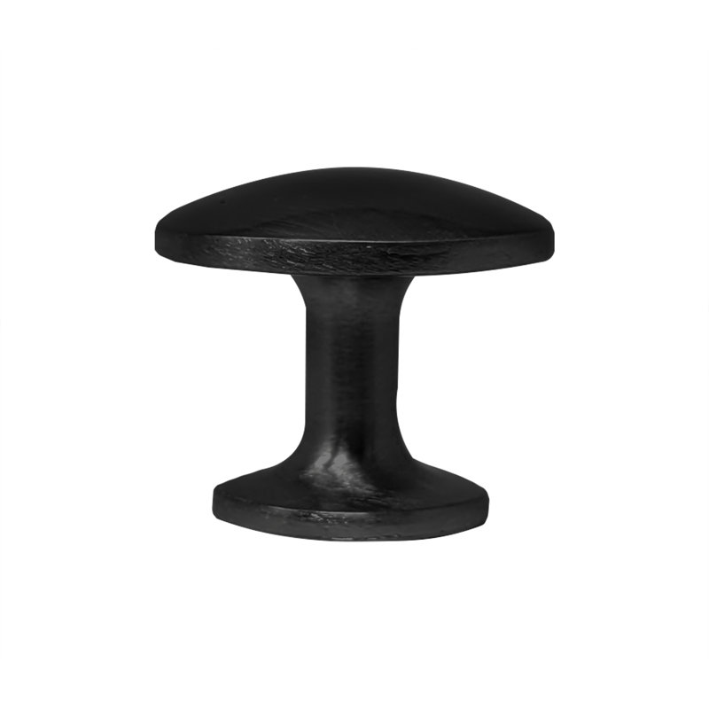 Wellington 1" Diameter Round Knob, Matte Black