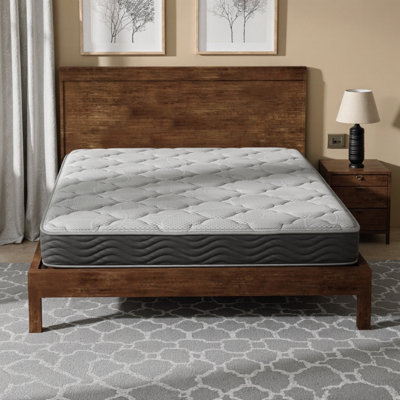LUMERIS 8 Inch Firm Hybrid Twin Mattress - Pocketed Coils, Cooling Gel Foam & Zoned Support | Motion Isolation, Edge Support, CertiPUR-US Certified
