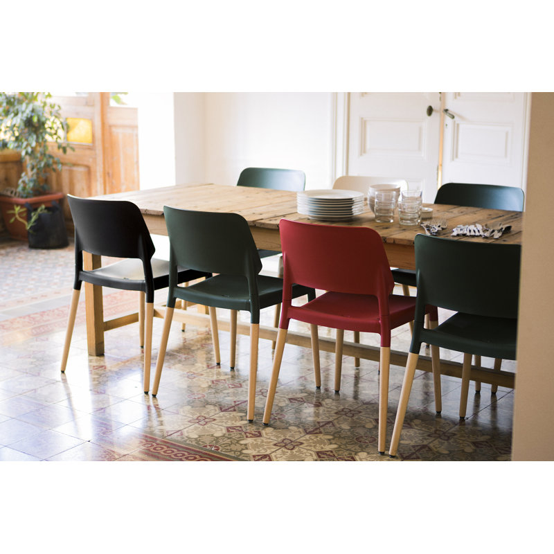 Belloch Chair, Natural Beech Wood, Green